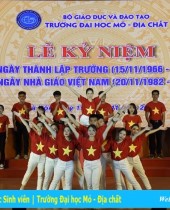 Lễ kỷ niệm 51 năm ngày thành lập Trường Đại học Mỏ - Địa chất, Mít tinh kỷ niệm 35 năm ngày Nhà giáo Việt Nam, Công bố quyết định thành lập Hội đồng trường và Quyết định bổ nhiệm Chủ tịch Hội đồng trường nhiệm kỳ 2015 - 2020
